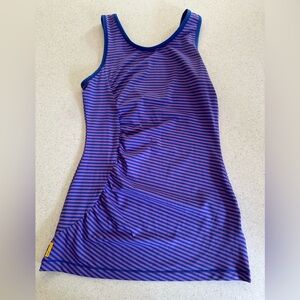 COPY - Lole 4 Way Stretch Wicking UPF 50+ Striped  Tank Top! Women’s XS. Purple…